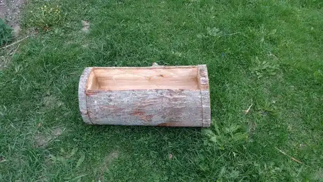 Custom Log Planter