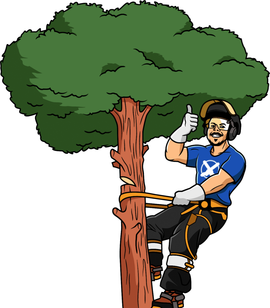 Lous Cutting Edge Tree Service mascot 2025